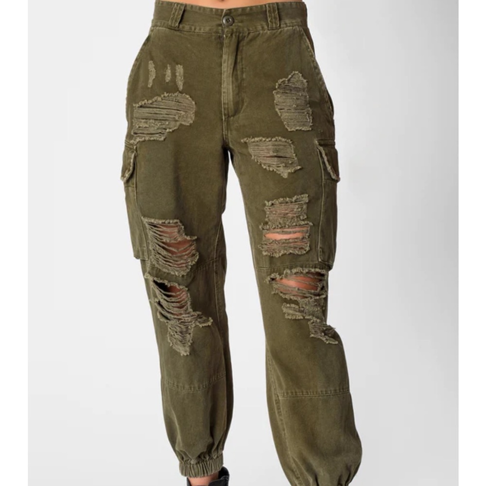 Carmar Baggy Green Cargo Pants